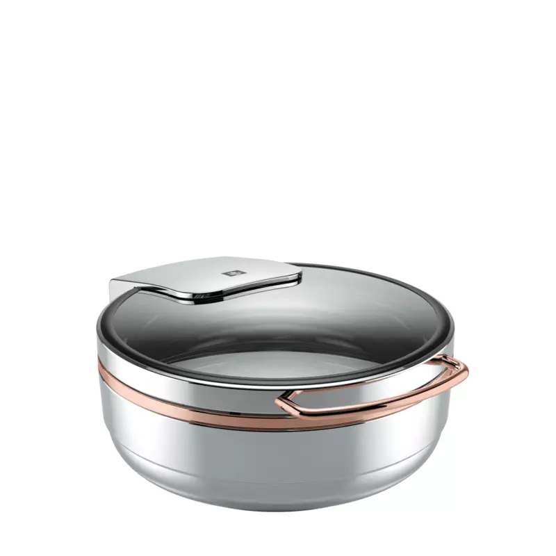 Chafing Dish round, stainless steel/copper, INDUCTION PLUS - EXCELLENT - 57.0001.6300  Product Image